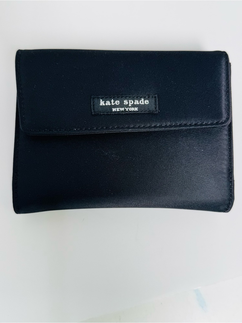 Kate Spade New York Francis / French Wallet in Black Nylon, NWT with Box